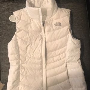 The NorthFace White 550 Down Vest